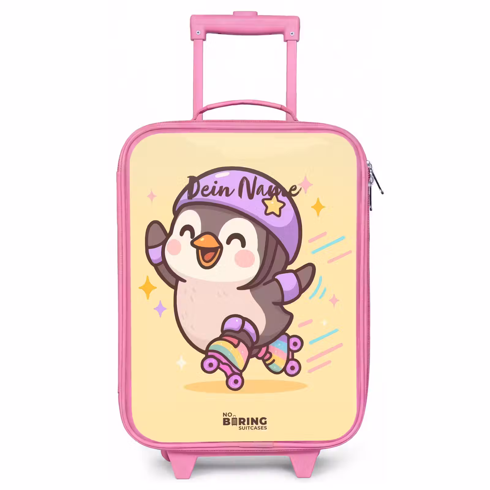 Kinderkoffer Rosa - Kawai - Pinguin - Schlittschuhe — 1