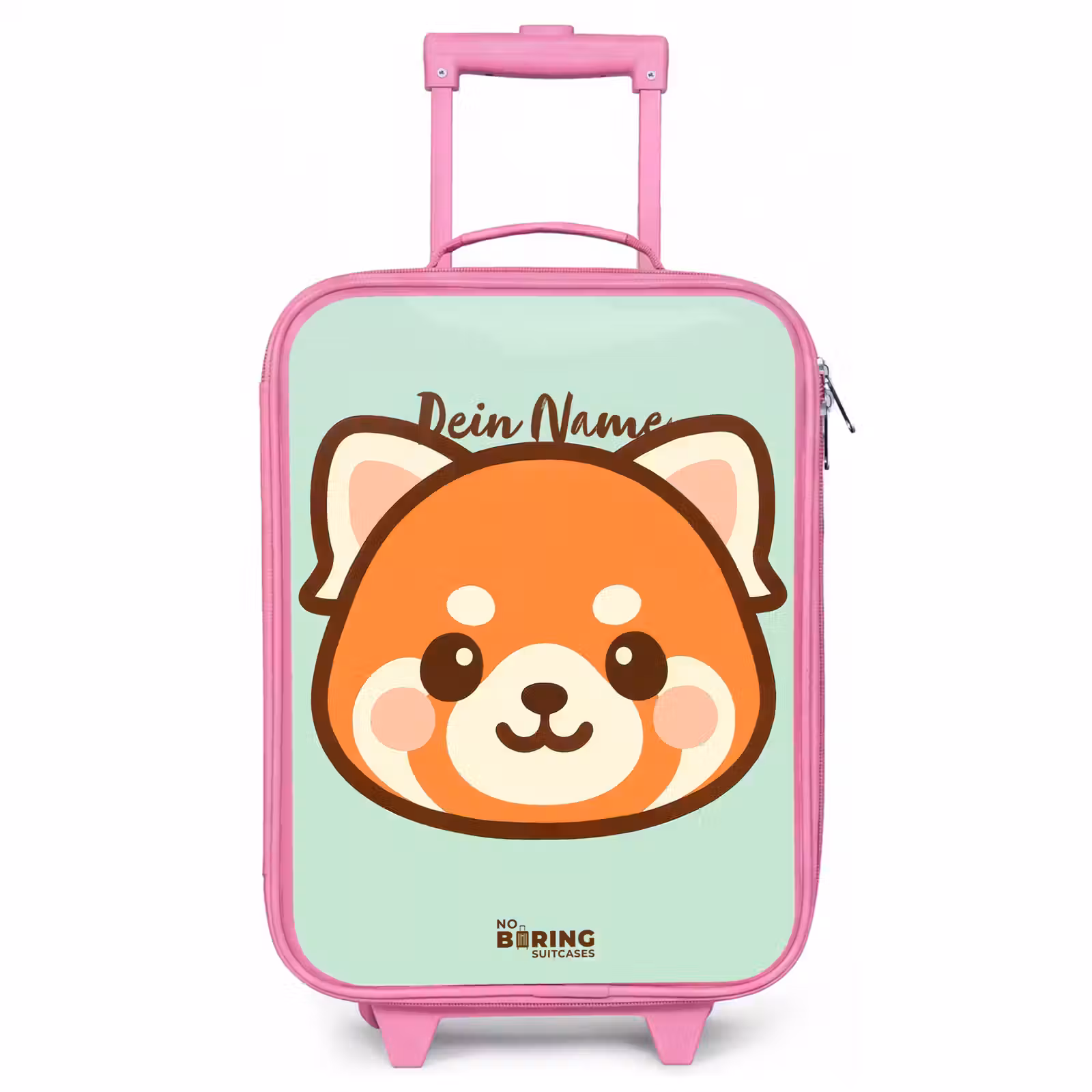 Kinderkoffer Rosa - Kawai - Roter Panda - Grün — 1