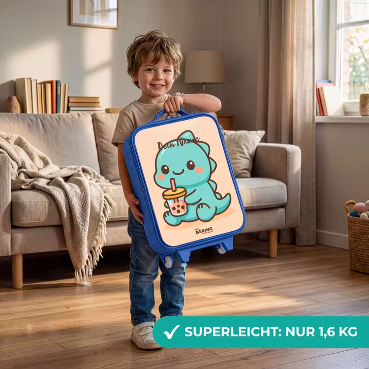 Kinderkoffer Blau - Kawai - Dino - Bubbletea — 3