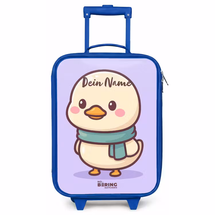 Kinderkoffer Blau - Kawai - Ente - Halstuch — 1