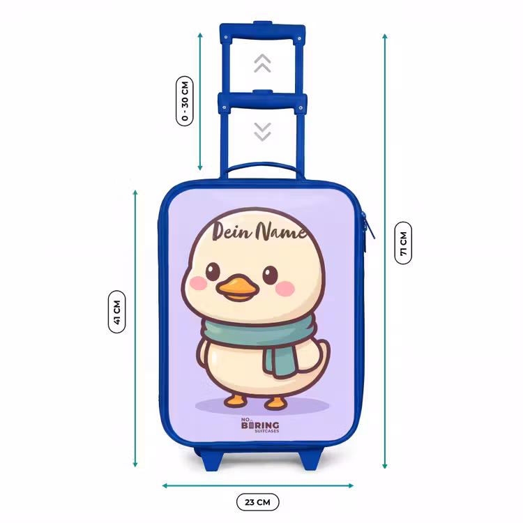 Kinderkoffer Blau - Kawai - Ente - Halstuch — 7