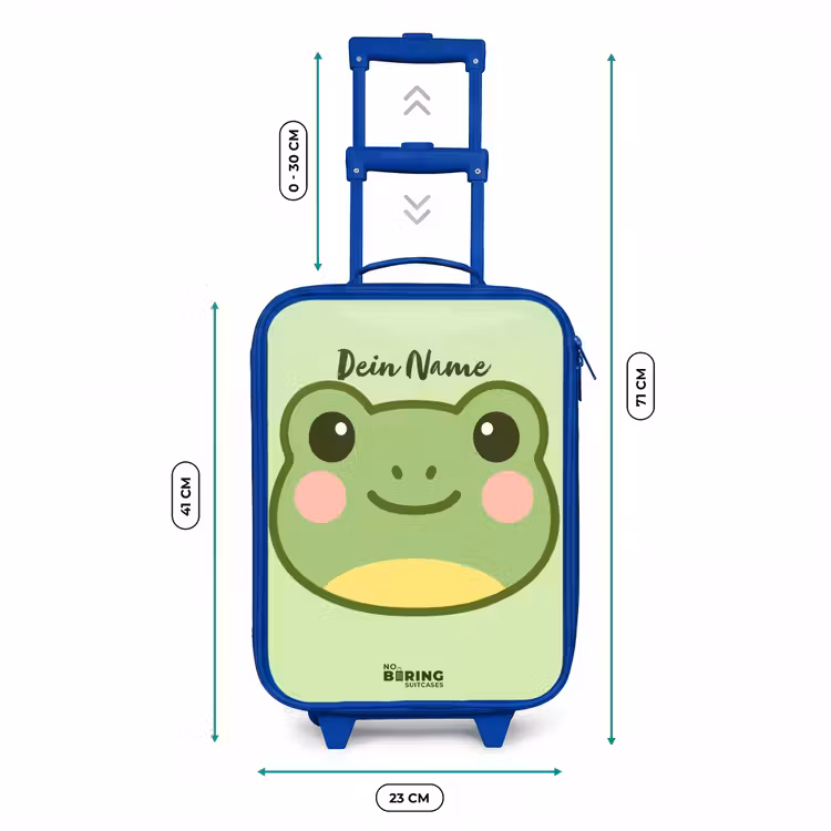 Kinderkoffer Blau - Kawai - Frosch - Grün — 7