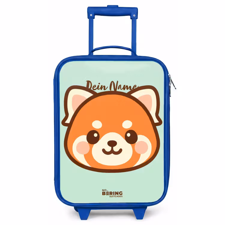 Kinderkoffer Blau - Kawai - Roter Panda - Grün — 1