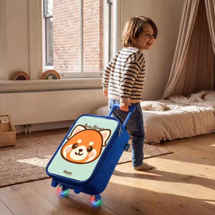 Kinderkoffer Blau - Kawai - Roter Panda - Grün — 2