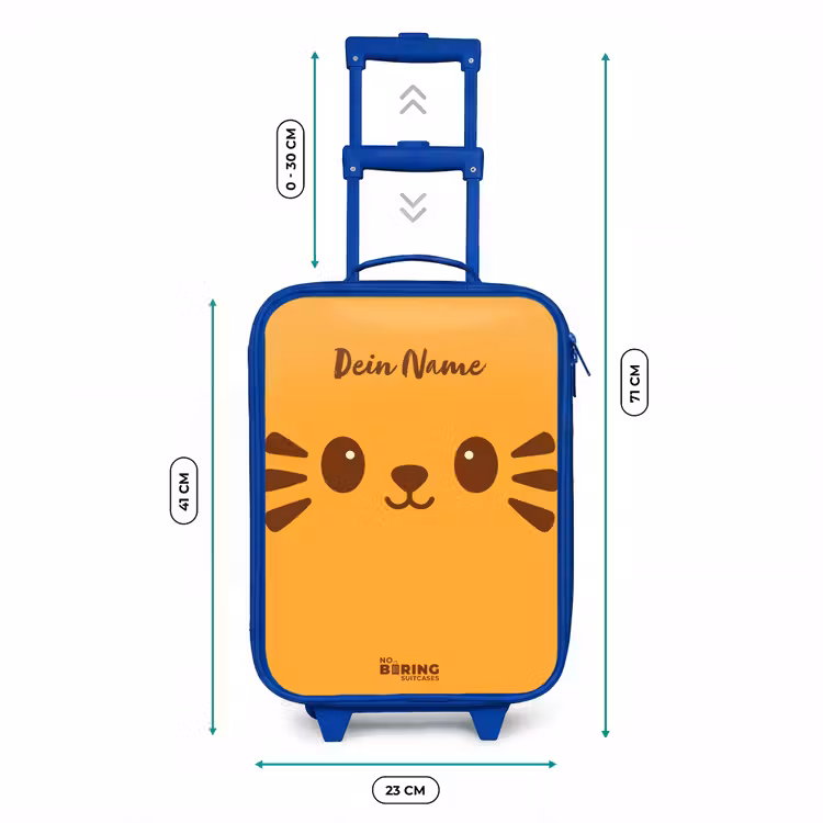 Kinderkoffer Blau - Kawai - Tiger - Orange — 7