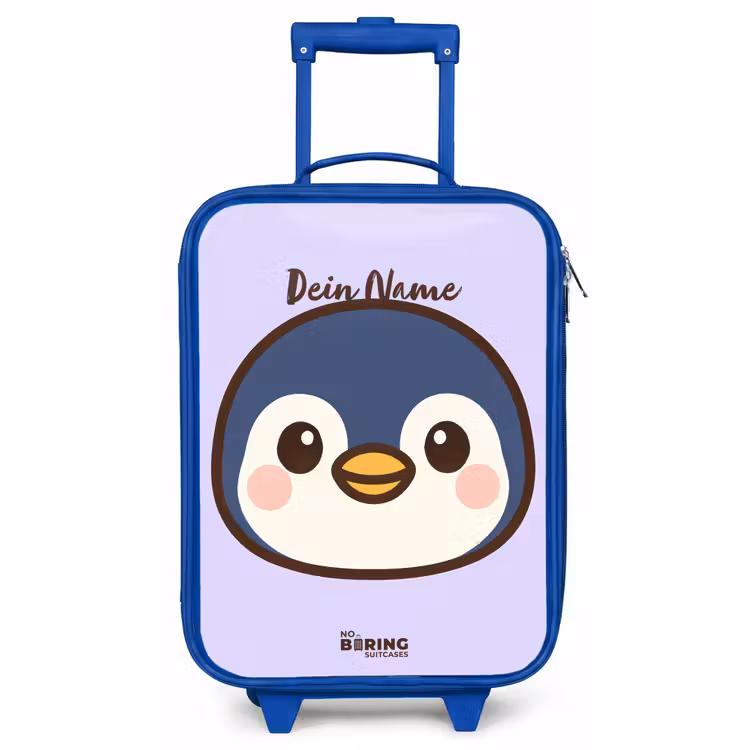 Kinderkoffer Blau - Pinguin — 1