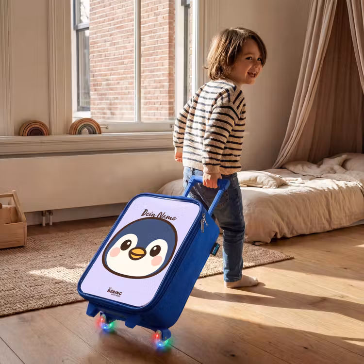 Kinderkoffer Blau - Pinguin — 2