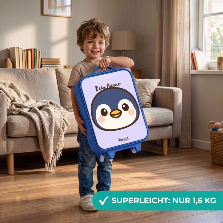 Kinderkoffer Blau - Pinguin — 3