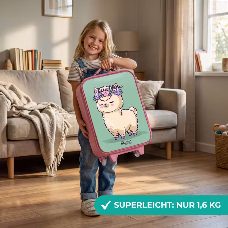 Kinderkoffer Rosa - Kawai - Alpaka - Grün — 3