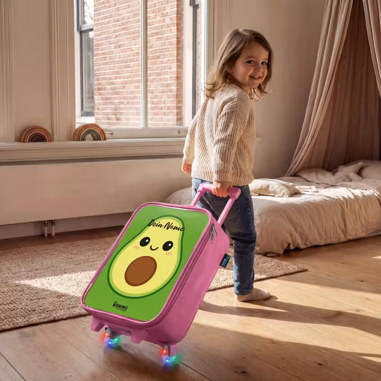 Kinderkoffer Rosa - Kawai - Avocado - Grün — 2