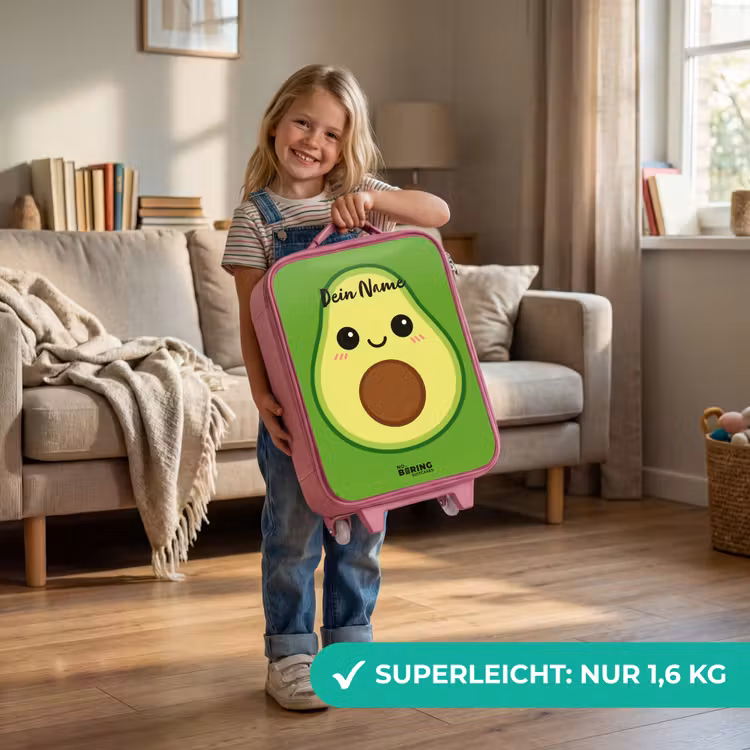 Kinderkoffer Rosa - Kawai - Avocado - Grün — 3