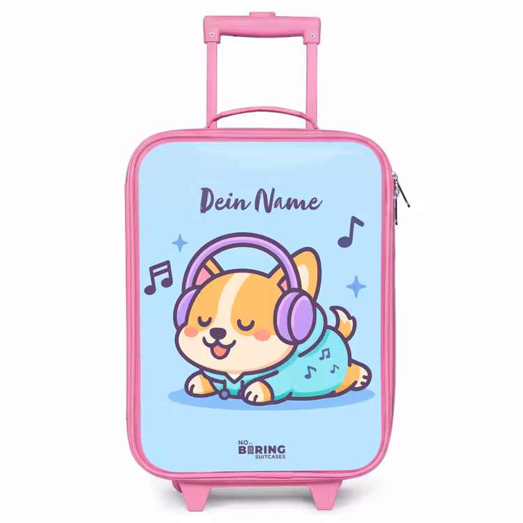 Kinderkoffer Rosa - Kawai - Hund - Musik — 1