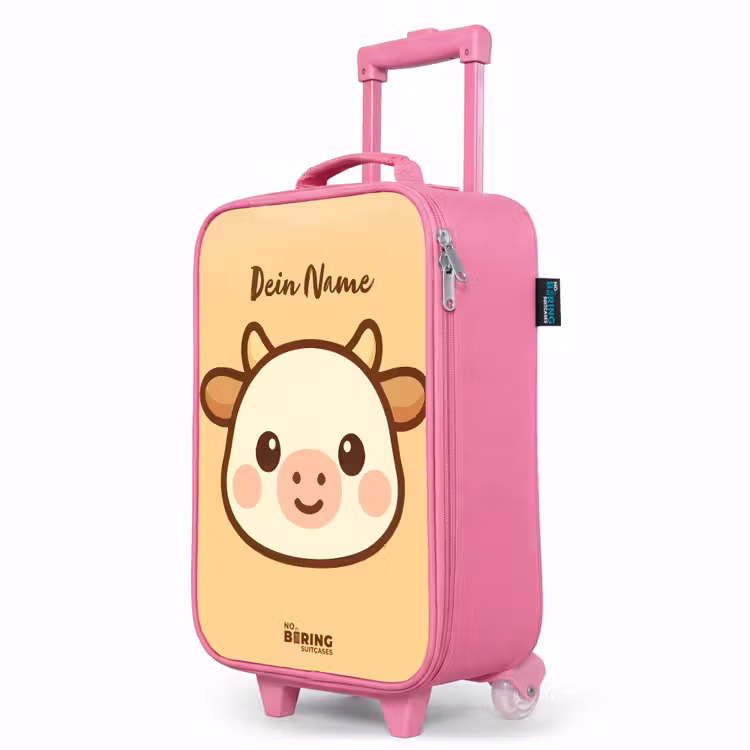 Kinderkoffer Rosa - Kawai - Kuh - Braun — 8