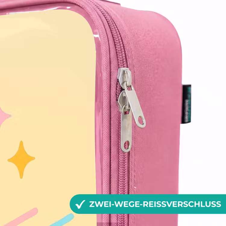 Kinderkoffer Rosa - Kawai - Pinguin - Schlittschuhe — 5
