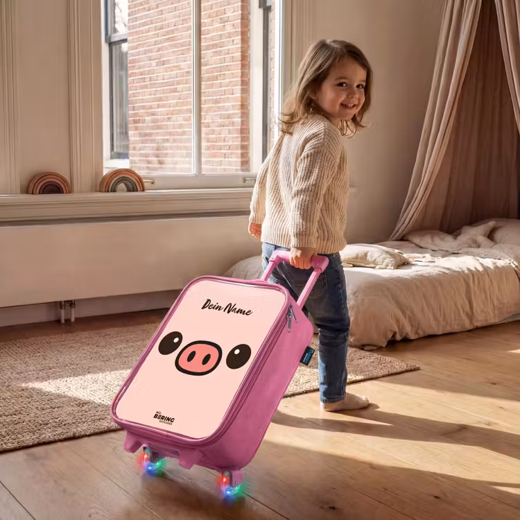 Kinderkoffer Rosa - Kawai - Schwein - Rosa — 2