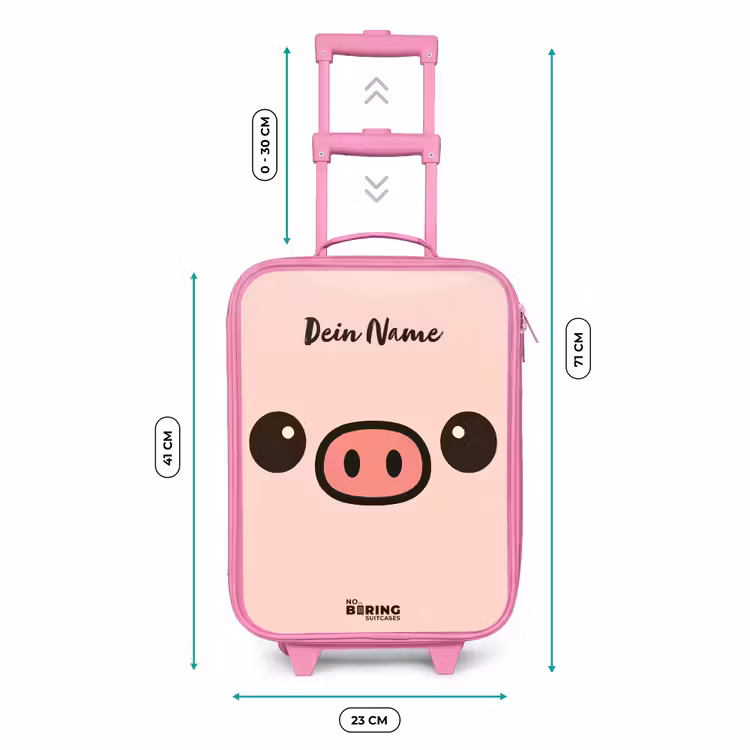 Kinderkoffer Rosa - Kawai - Schwein - Rosa — 7