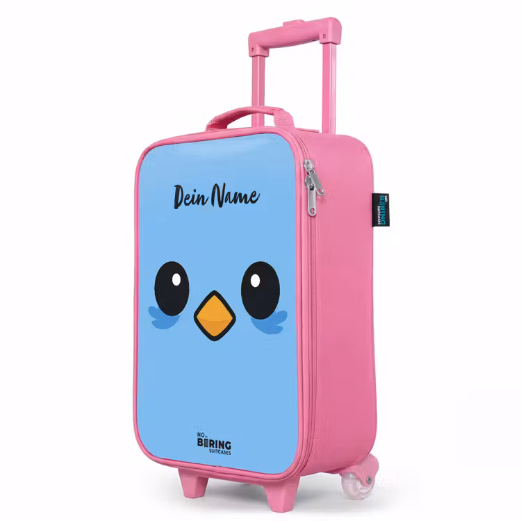 Kinderkoffer Rosa - Kawai - Vogel - Blau — 8