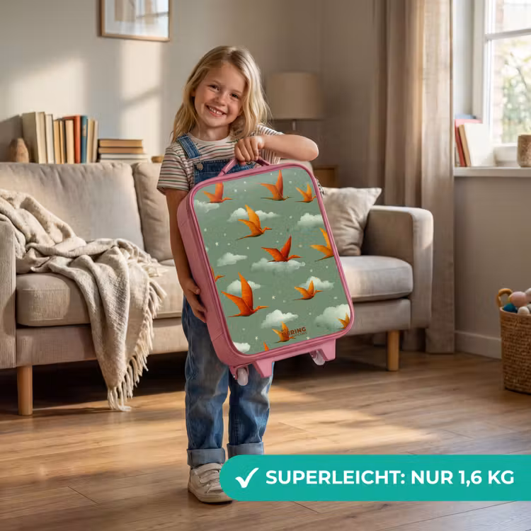 Kinderkoffer Rosa - Fliegende Pterosaurier zwischen den Sternen — 3