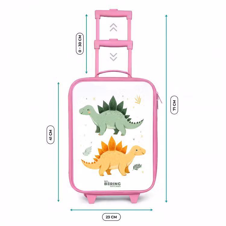 Kinderkoffer Rosa - Fröhliche Stegosaurus-Freunde — 7