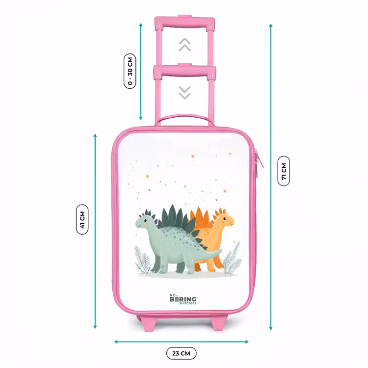 Kinderkoffer Rosa - Stegosaurus-Duo unter Sternenhimmel — 7