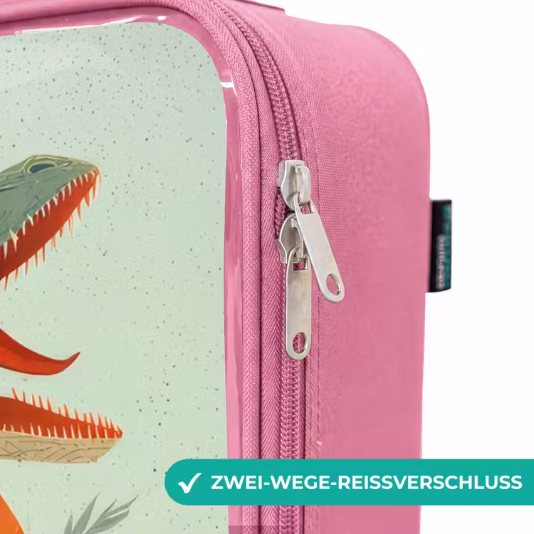 Kinderkoffer Rosa - Streifender Jäger mit Blättern — 5