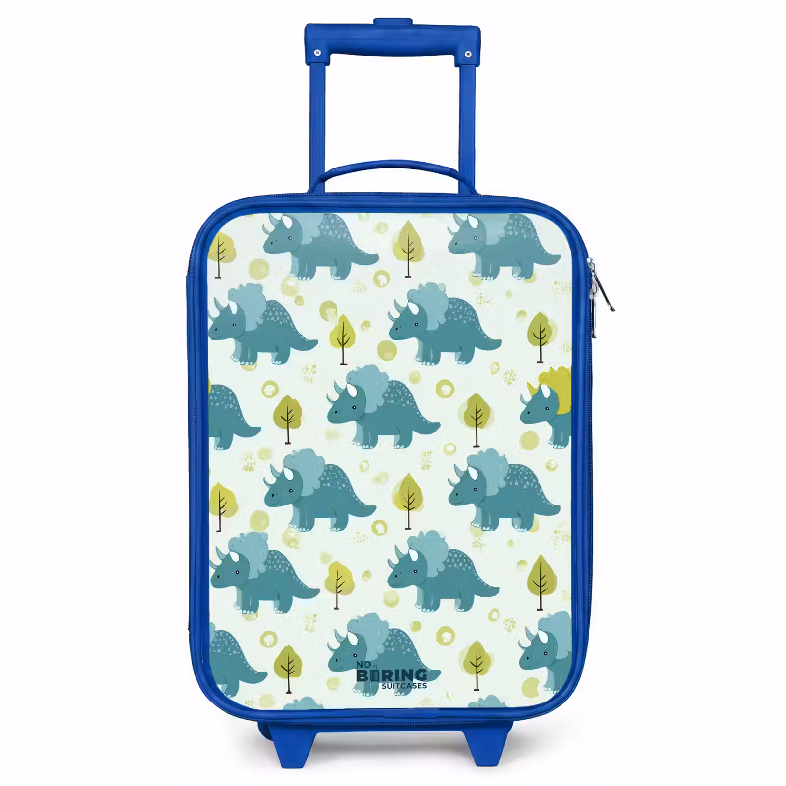 Kinderkoffer Blau - Triceratops zwischen Bäumen — 1