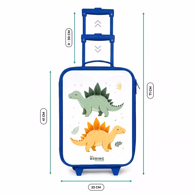 Kinderkoffer Blau - Fröhliche Stegosaurus-Freunde — 7