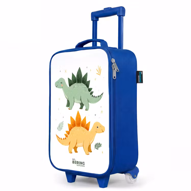 Kinderkoffer Blau - Fröhliche Stegosaurus-Freunde — 8