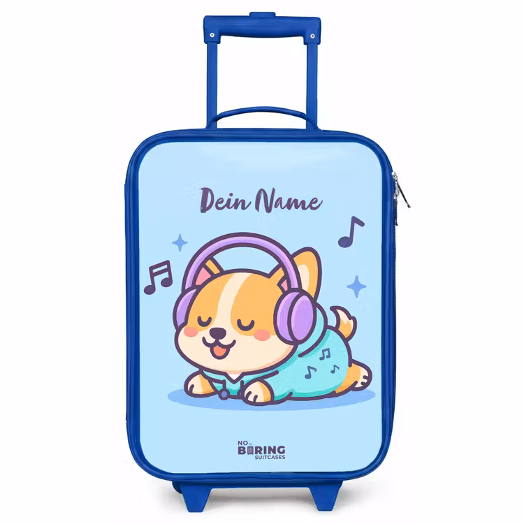 Kinderkoffer Blau - Kawai - Hund - Musik — 1