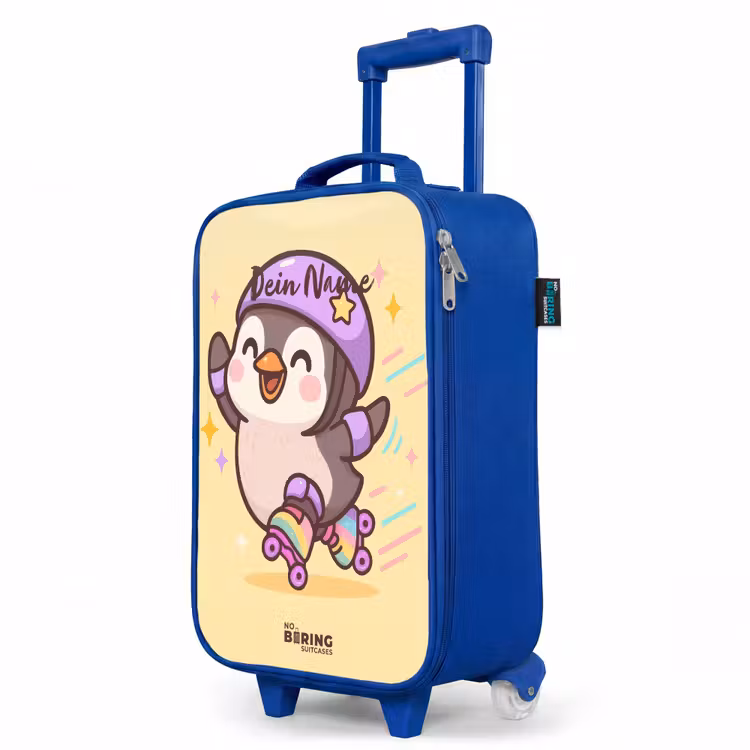 Kinderkoffer Blau - Kawai - Pinguin - Schlittschuhe — 8