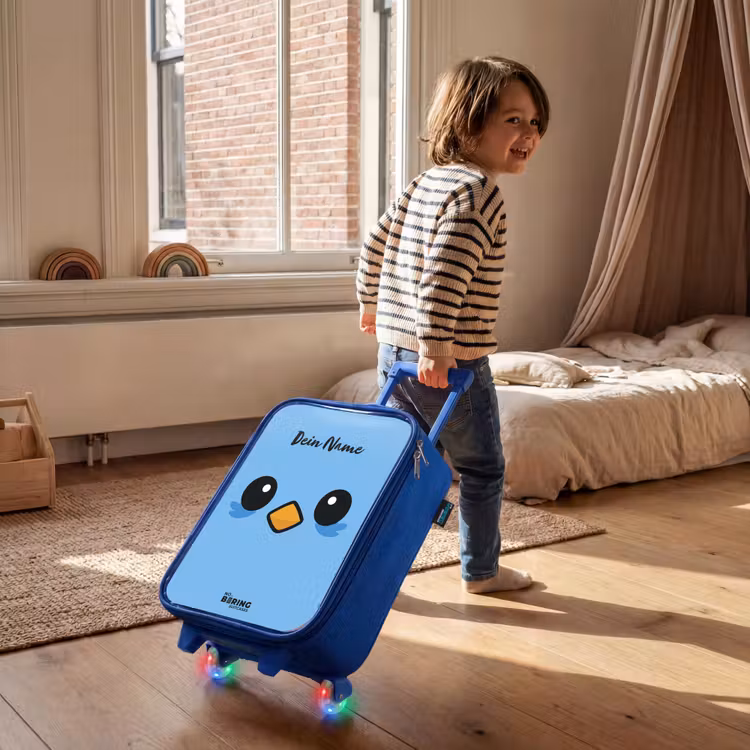 Kinderkoffer Blau - Kawai - Vogel - Blau — 2