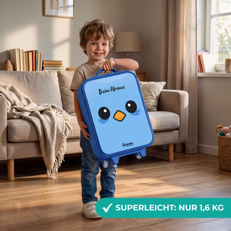 Kinderkoffer Blau - Kawai - Vogel - Blau — 3