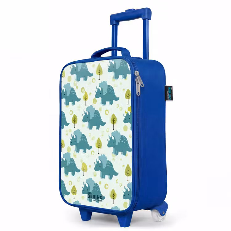 Kinderkoffer Blau - Triceratops zwischen Bäumen — 8