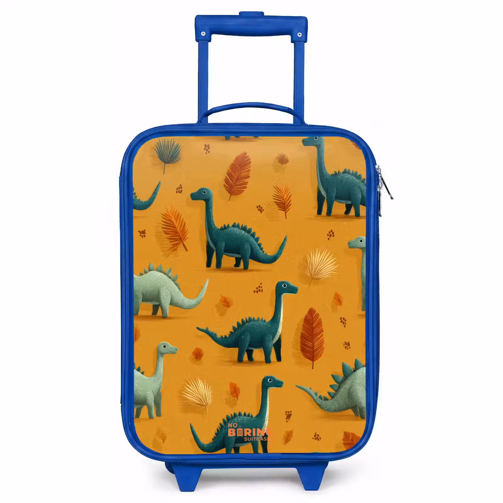 Kinderkoffer Blau - Langhälse in herbstlicher Landschaft — 1