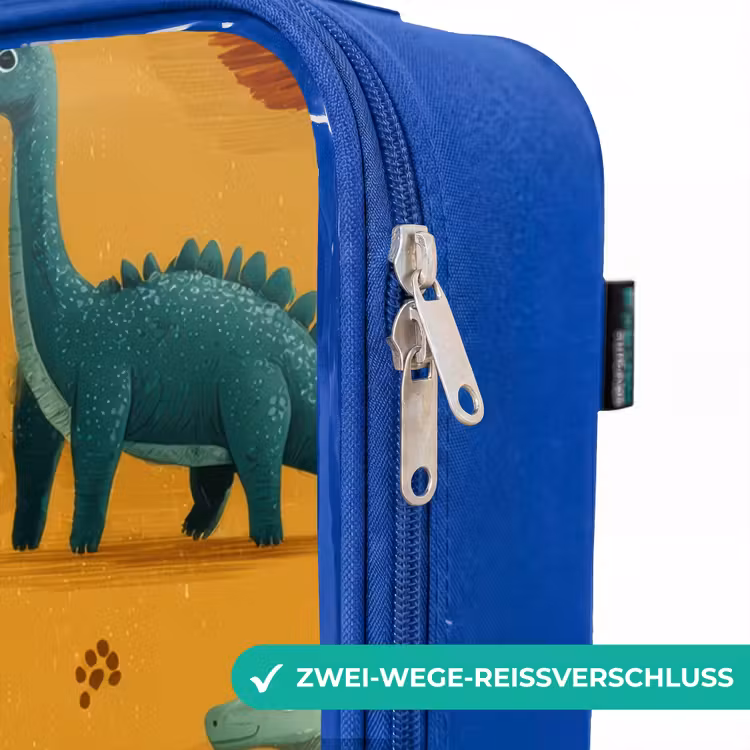 Kinderkoffer Blau - Langhälse in herbstlicher Landschaft — 5