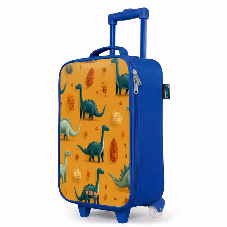 Kinderkoffer Blau - Langhälse in herbstlicher Landschaft — 8