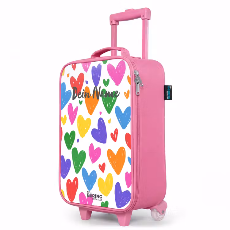 Kinderkoffer Rosa - Bunte Herzen — 8