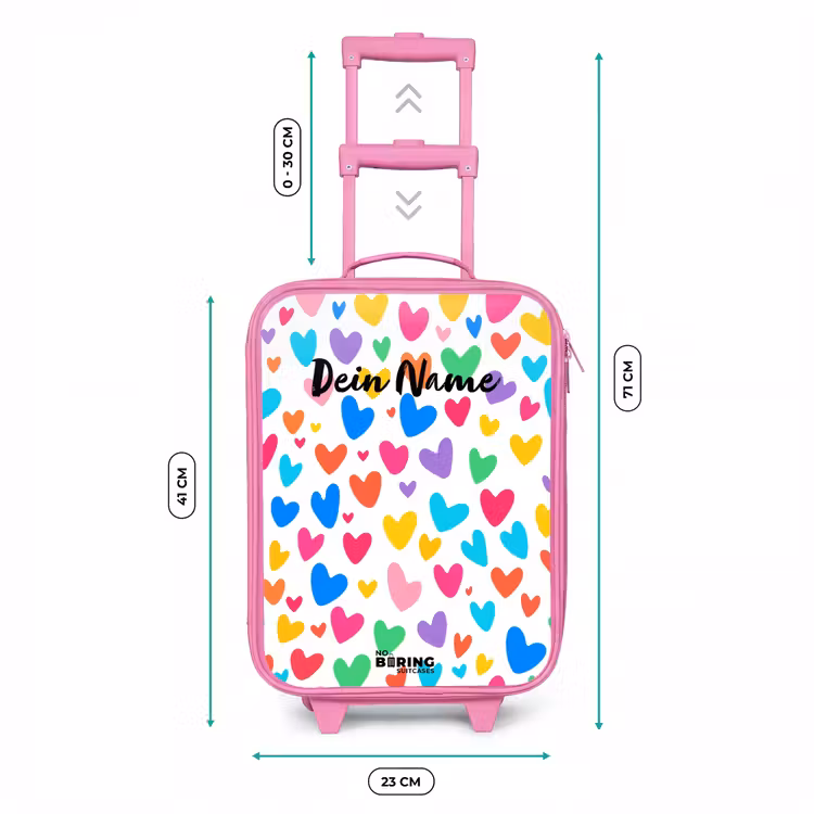 Kinderkoffer Rosa - Bunte Herzen — 7