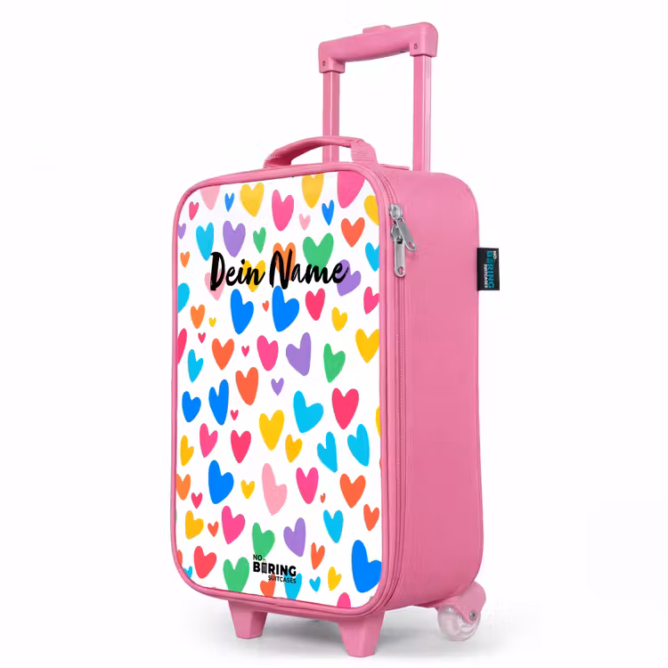 Kinderkoffer Rosa - Bunte Herzen — 8