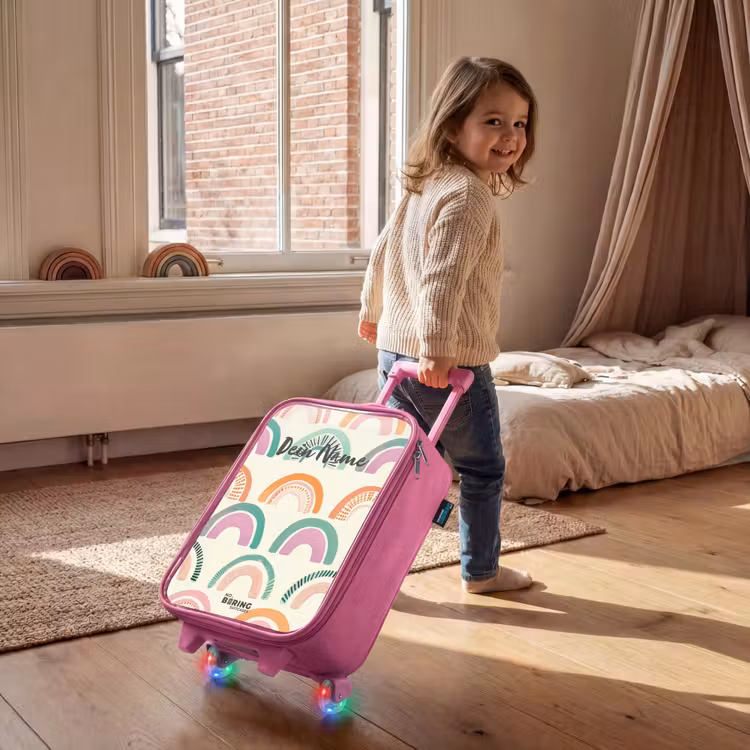Kinderkoffer Rosa - Regenbögen — 2