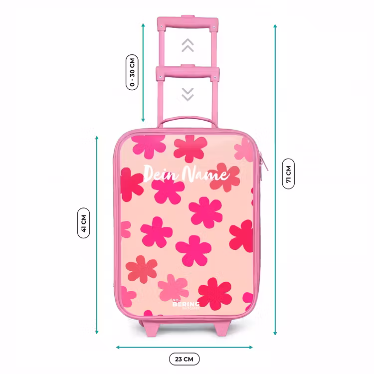 Kinderkoffer Rosa - Rosa Blumen — 7