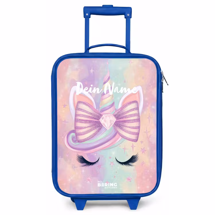 Kinderkoffer Blau - Einhorn — 1
