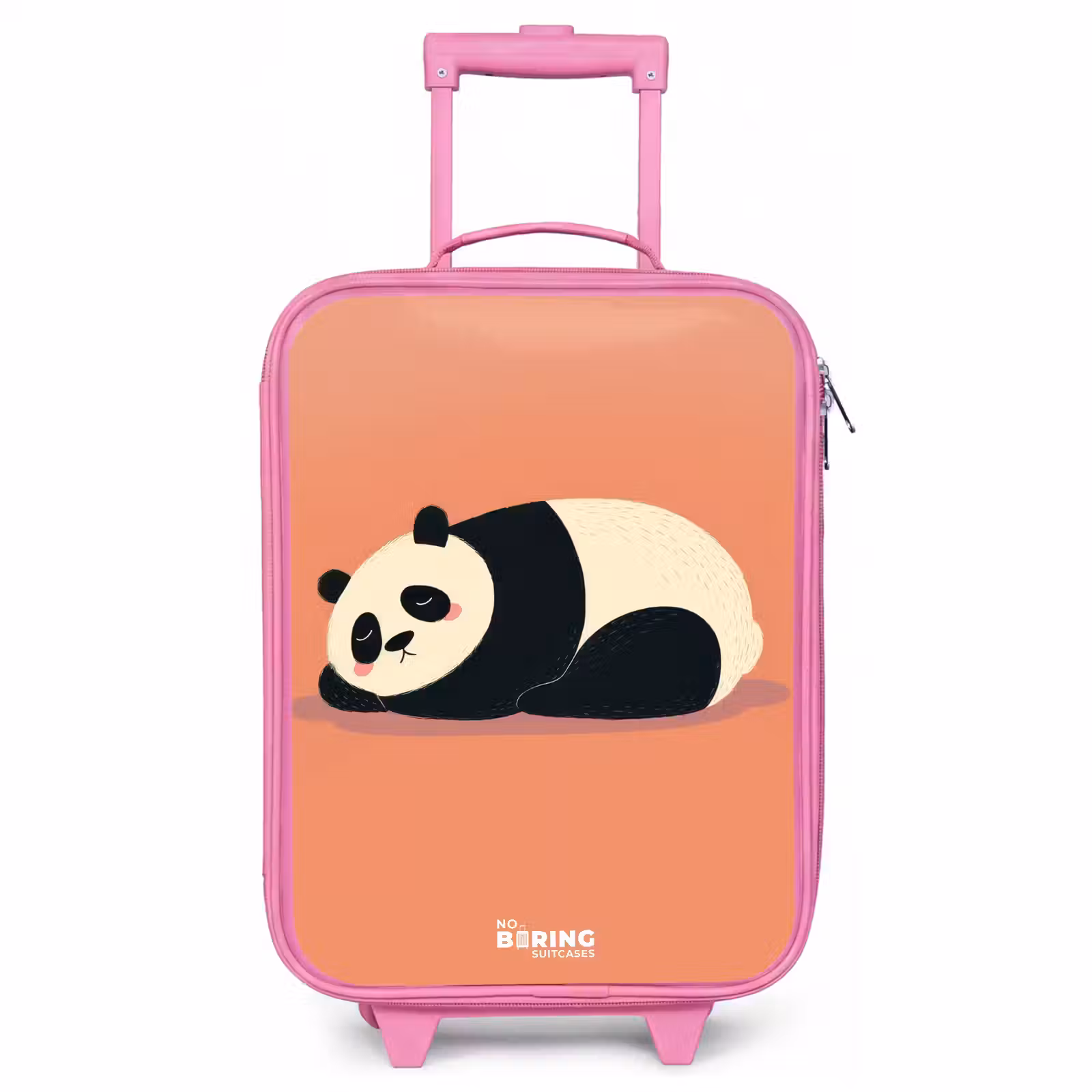 Kinderkoffer Rosa - Panda - Schlafend - Orange — 1
