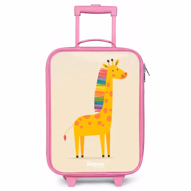 Kinderkoffer Rosa - Giraffe - Tier - Farbenfroh — 1