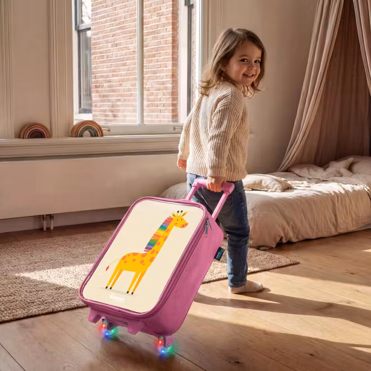 Kinderkoffer Rosa - Giraffe - Tier - Farbenfroh — 2