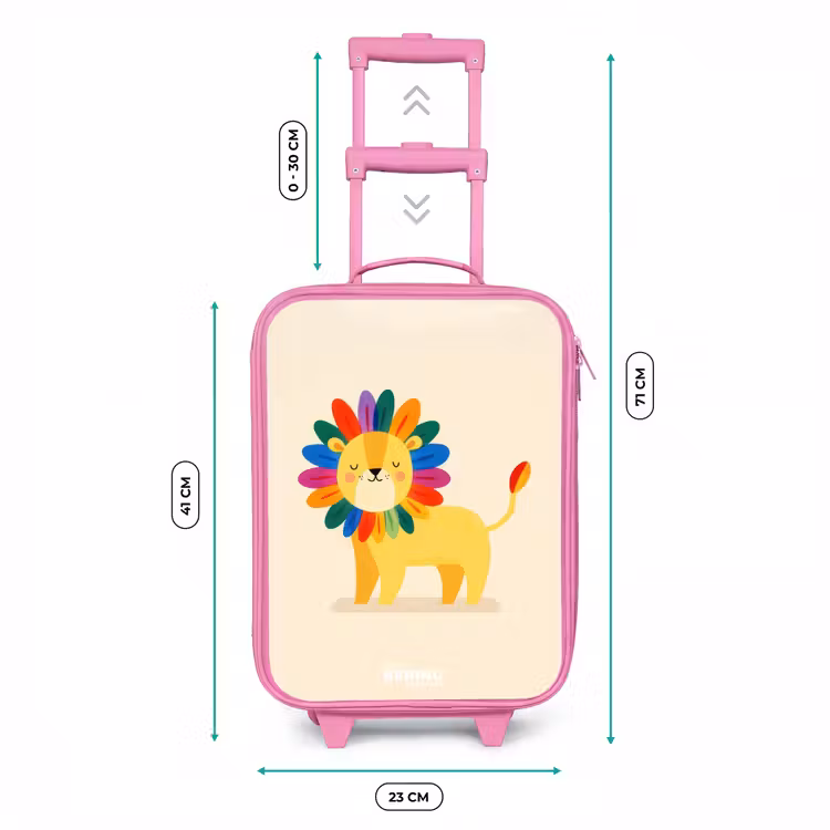Kinderkoffer Rosa - Löwe - Mähne - Farbenfroh — 7