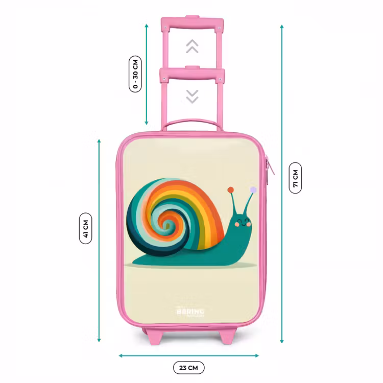 Kinderkoffer Rosa - Schnecke - Regenbogen - Farbenfroh — 7