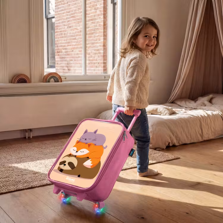 Kinderkoffer Rosa - Tiere - Schlafen - Gemeinsam — 2