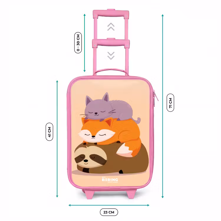 Kinderkoffer Rosa - Tiere - Schlafen - Gemeinsam — 7