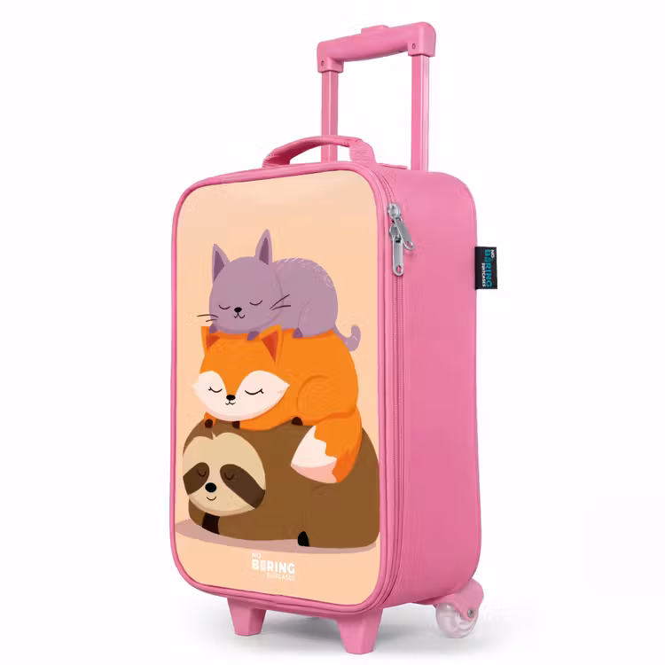 Kinderkoffer Rosa - Tiere - Schlafen - Gemeinsam — 8